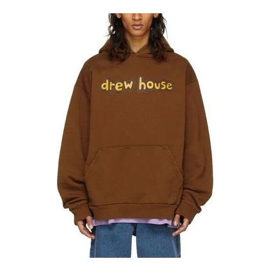 Drew House Cartoon Font Hoodie 'Brown' DR-SS22-671
