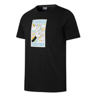 PUMA Graphic Funny Printing Sports Round Neck Short Sleeve Black 534152-01
