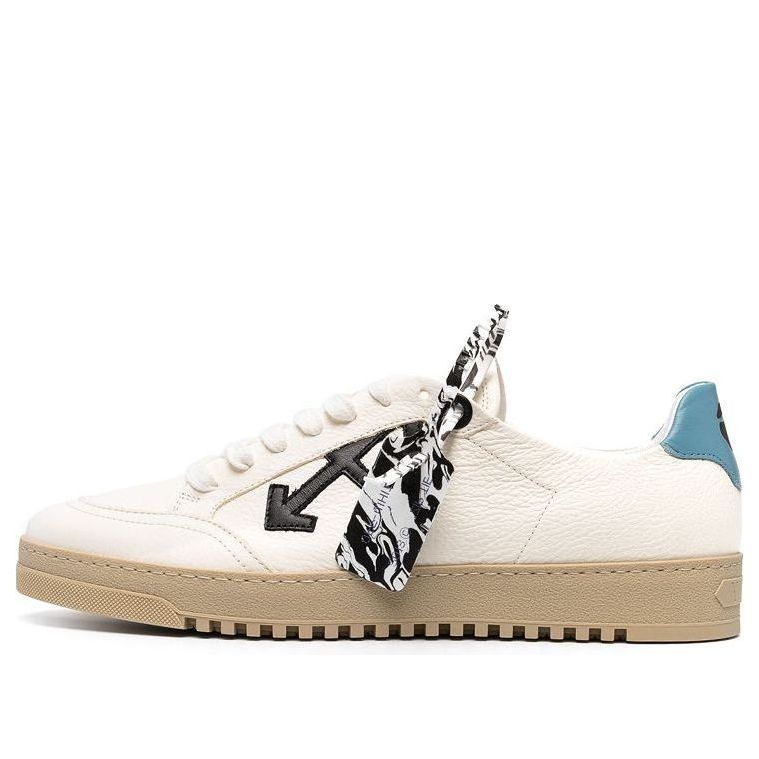 Off-White Dunk Low Spliced Laces 'White Blue Tan' OMIA042R21LEA0010110