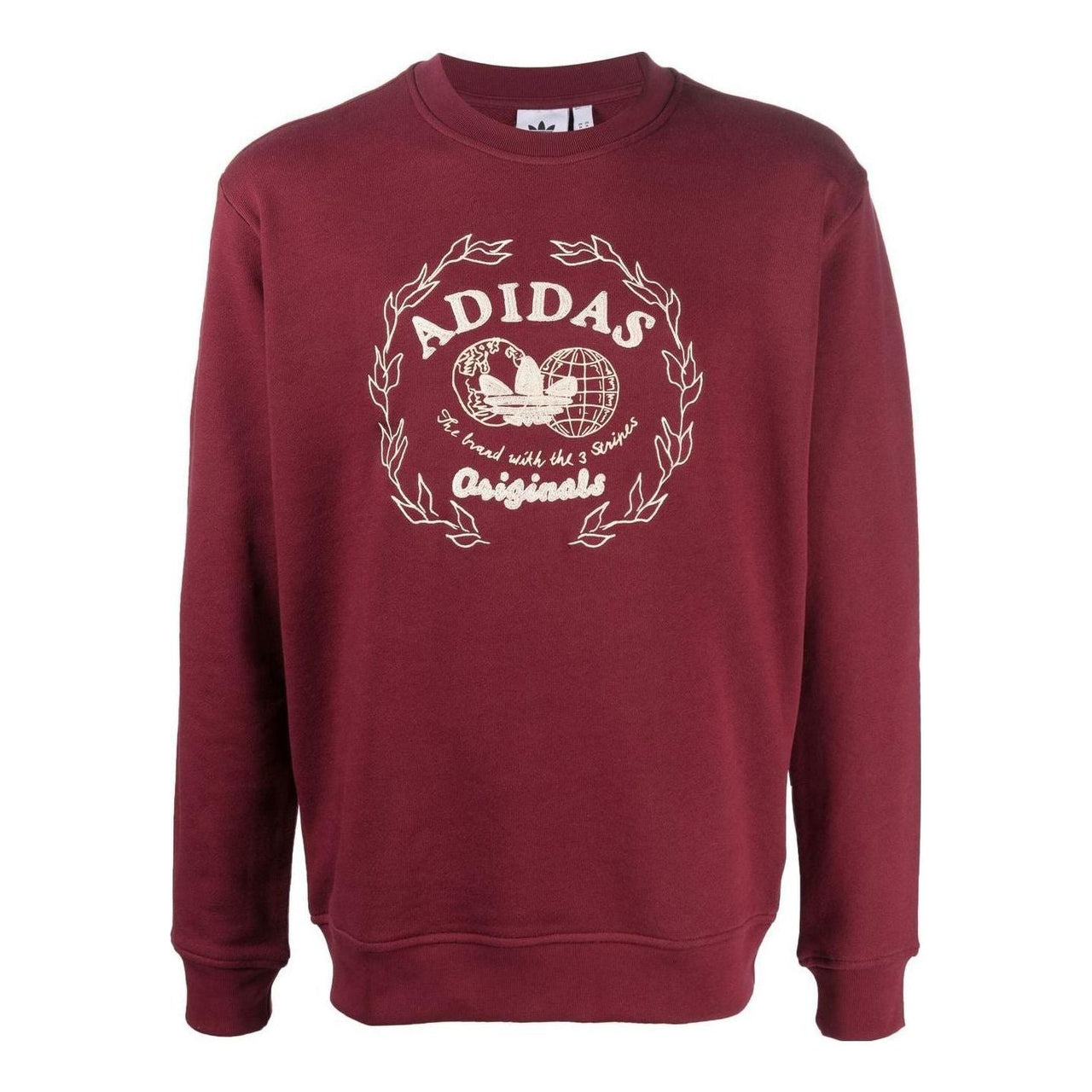 adidas Graphics Archive Crew Sweatshirt 'Burgundy' IC5770