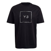 Y-3 SS21 Reflective Square Logo Short Sleeve Unisex Black GV6060