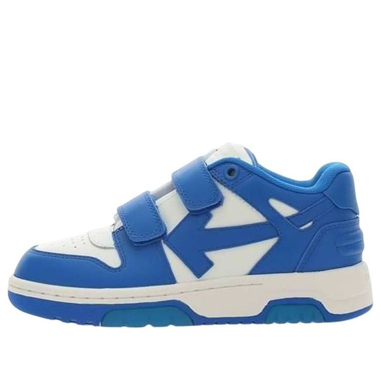 (WMNS) Off-White Out Of Office Leather Sneakers 'Blue White' OBIA008F22LEA001145