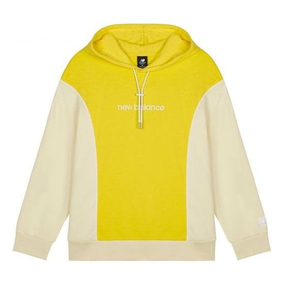 (WMNS) New Balance Athletics Fleece Hoodie 'Yellow Beige' AWT11502-FTL