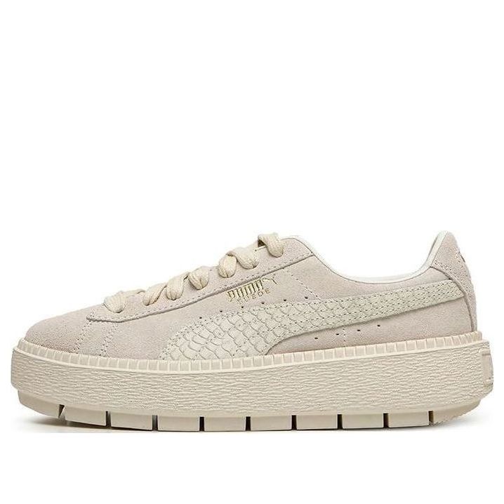 (WMNS) PUMA Suede Platform Trace Animal 'Cream y' 367814-02