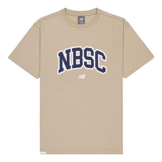 New Balance Big NBSC Graphic T-Shirt 'Beige Navy' AMT42322-SOT