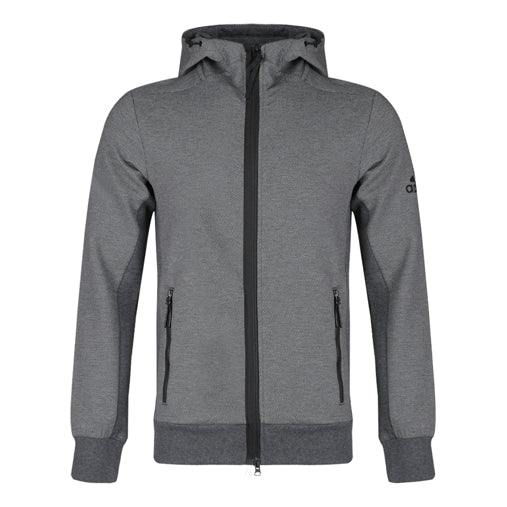 adidas Htt Double Knit Hooded Jacket Gray DW4594