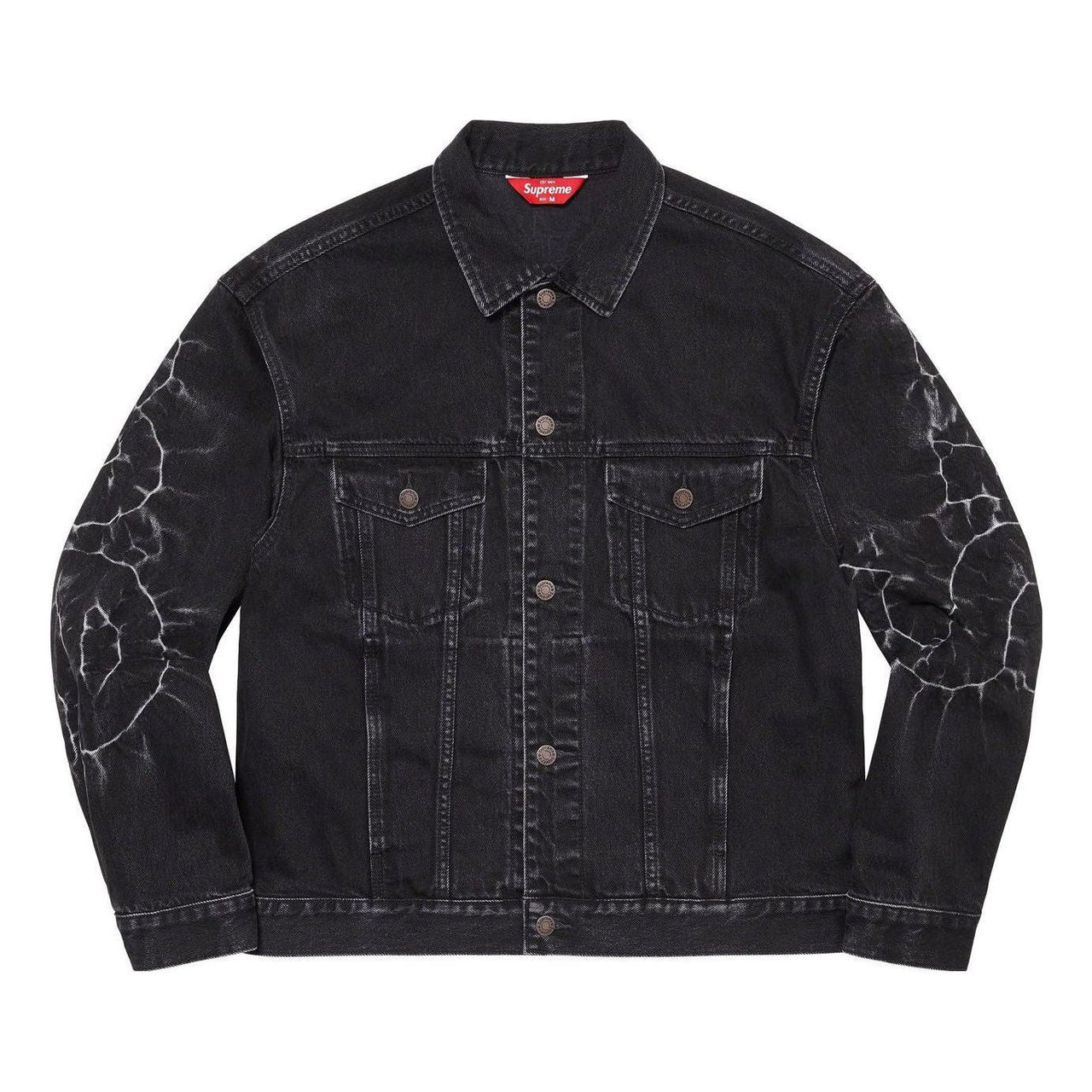 Supreme Shibori Denim Trucker Jacket 'Black White' SUP-SS23-014
