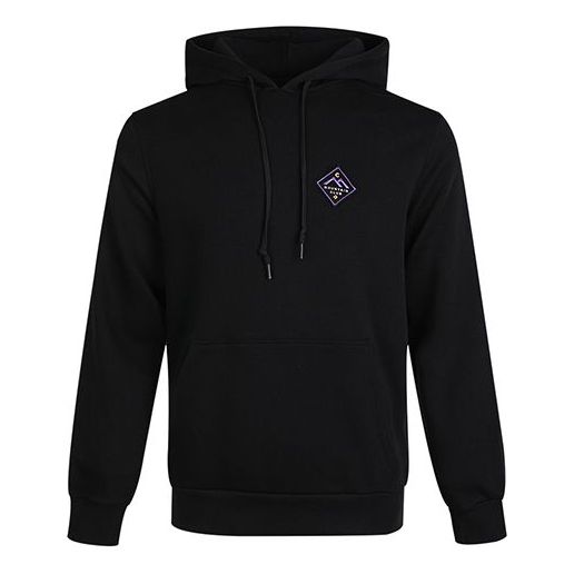 Converse Mountain Club Patch Pullover Hoodie 'Black' 10021573-A01