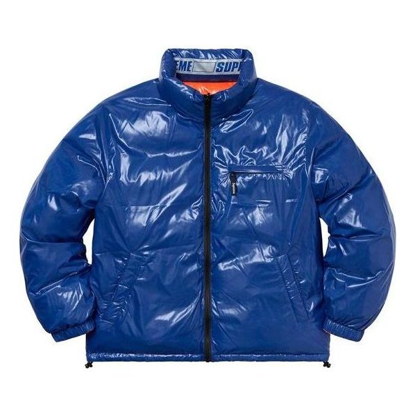Supreme Shiny Reversible Puffy Jacket 'Blue Orange' SUP-SS20-165