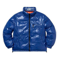 Supreme Shiny Reversible Puffy Jacket 'Blue Orange' SUP-SS20-165