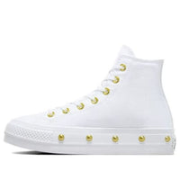 (WMNS) Converse Chuck Taylor All Star Studded Lift Platform 'White Gold' A06787C