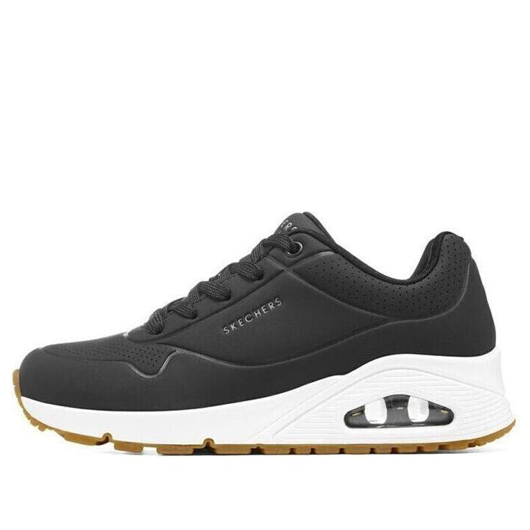 (WMNS) Skechers Uno 'Black White' 73690-BLK
