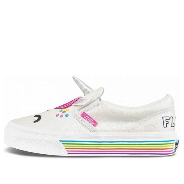 Vans Flour Shop x Classic Slip-On 'White Pink' VN0A54EV2JQ
