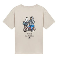 New Balance Graphic Print Tee 'Beige Blue' AMT12343-GOK
