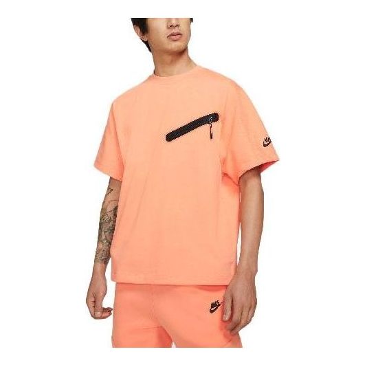 Nike Sportswear Solid Straight T-shirt 'Orange' DA0798-835