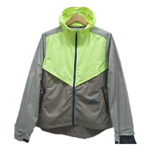 Men's Nike Colorblock Zipper Hooded Running Jacket Colorblock CZ9055-736