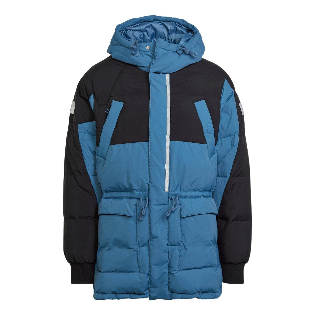 adidas Originals Down Regen Hooded Puffer Jacket 'Blue Black' HL6745
