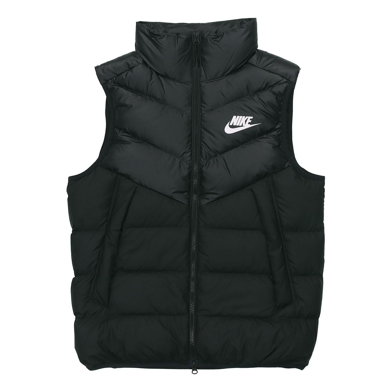 Nike Sportswear Windrunner Down Fill Sports Splicing Stand Collar Down Vest Black 928860-010