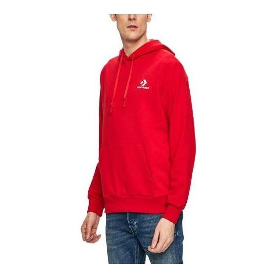 Converse Star Chevron Embroidered Pullover Sweatshirt 'Red' 10008926-A05