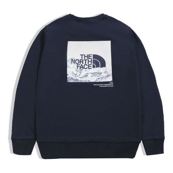 THE NORTH FACE Regrind Crew SS22 Logo Sweater 'Navy' NF0A5K1D-RG1