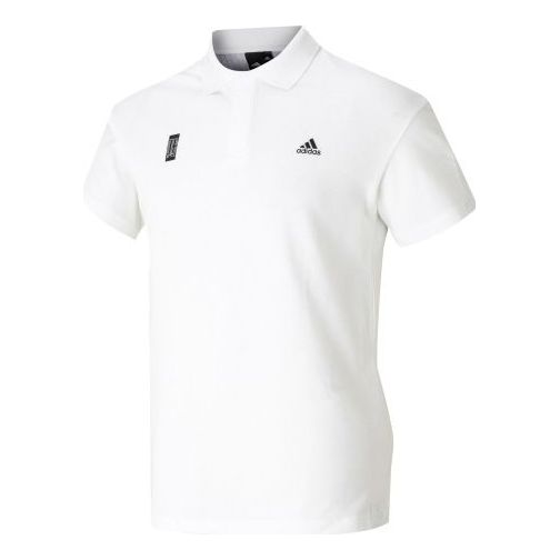 adidas WJ POLO Slogan Short-sleeve polo Shirt Men White FT2755