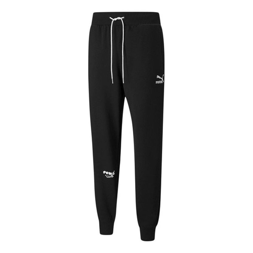 PUMA Logo Club Sweatpants 'Black' 533202-01