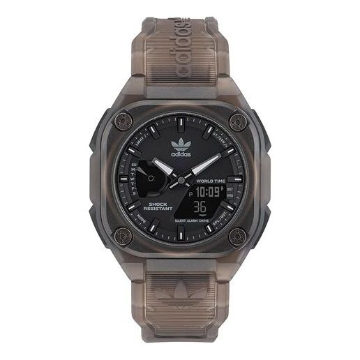 adidas Gray Resin Strap Watch 'Brown Black' AOST230592I