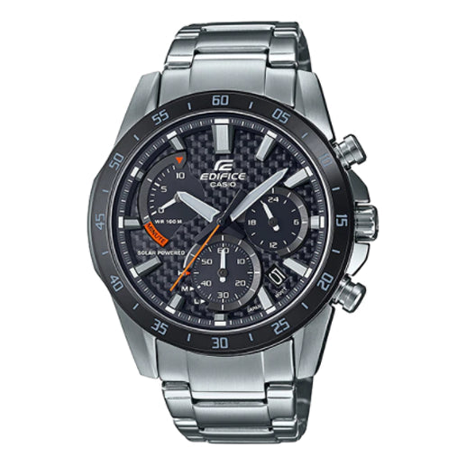 CASIO Waterproof Shockproof EDIFICE Solar Powered Quartz Sports Sapphire Crystal Mens Black Analog EQS-930DB-1AV