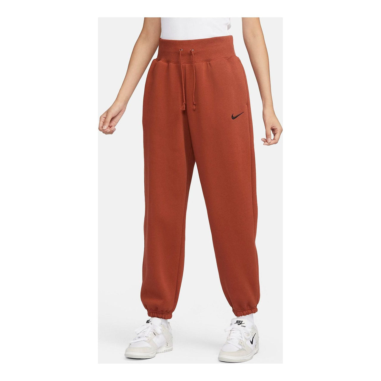 (WMNS) Nike Sportswear Phoenix Fleece High-Waisted Oversized Tracksuit Bottoms 'Rugged Orange' DQ5888-832