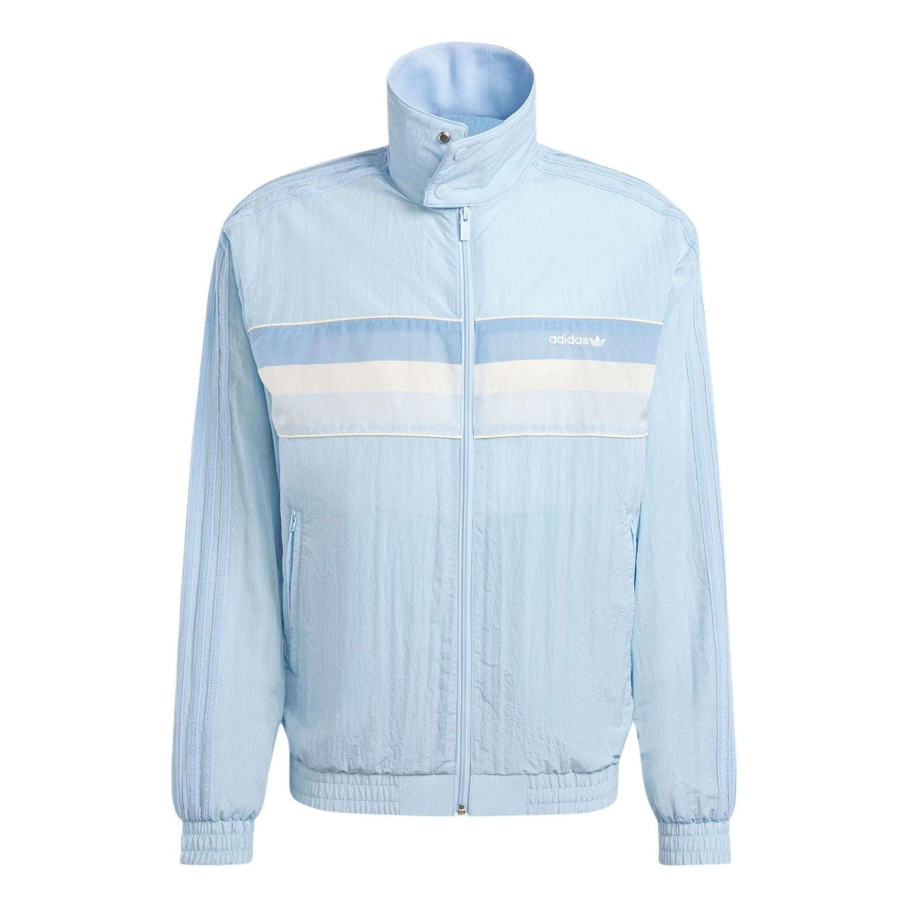 adidas 80s Nylon Archive 3-Stripes Track Top 'Blue' JC6518