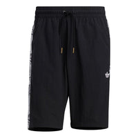 adidas originals Manga Short 1 Character Printing Sports Shorts Black HD9075