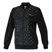 (WMNS) adidas neo Printing Running Sports Jacket Black CF9803