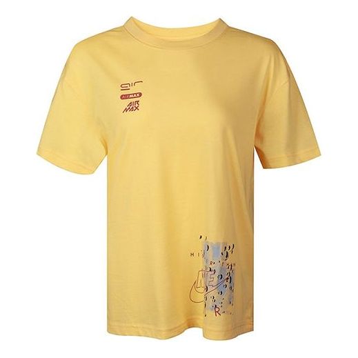 (WMNS) Nike Tee Boy LUX Luxury T Yellow CT8921-795