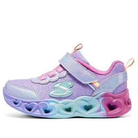 (TD) Skechers Heart Lights 'Purple Blue' 302684N-LVMT