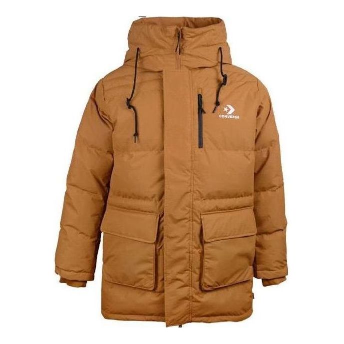 Converse Mid-Length Down Fill Puffer Jacket 'Wheat' 10019323-A01