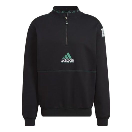 adidas Equipment Series Half Zipper Pullover Sports Black HG8084