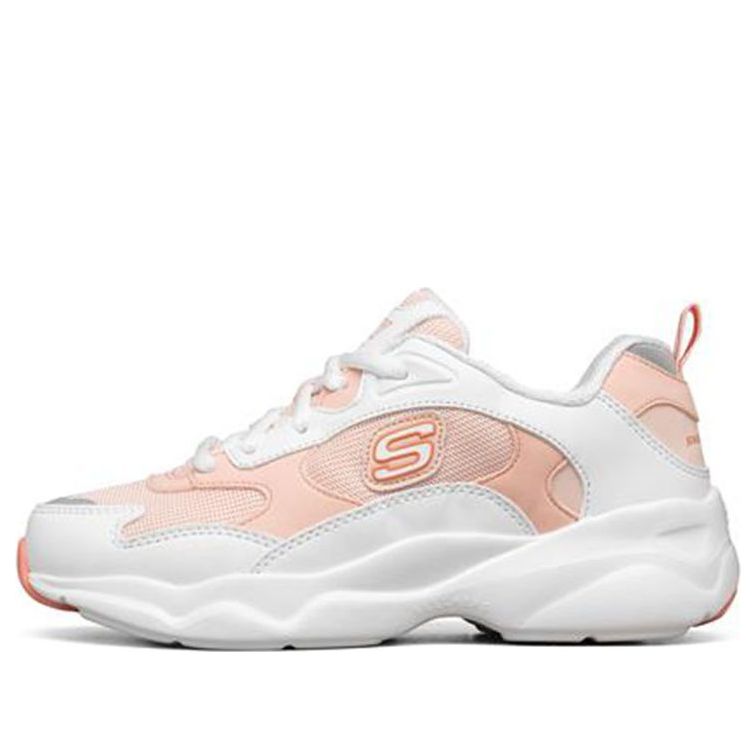 (WMNS) Skechers D lites Airy Sneakers White/Orange 88888359-WCRL