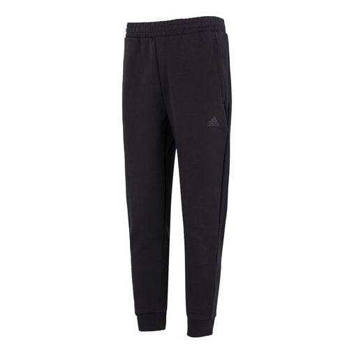 Men's adidas Mh Slim Knpnt Solid Color Logo Printing Elastic Waistband Sports Pants/Trousers/Joggers Black HM2968