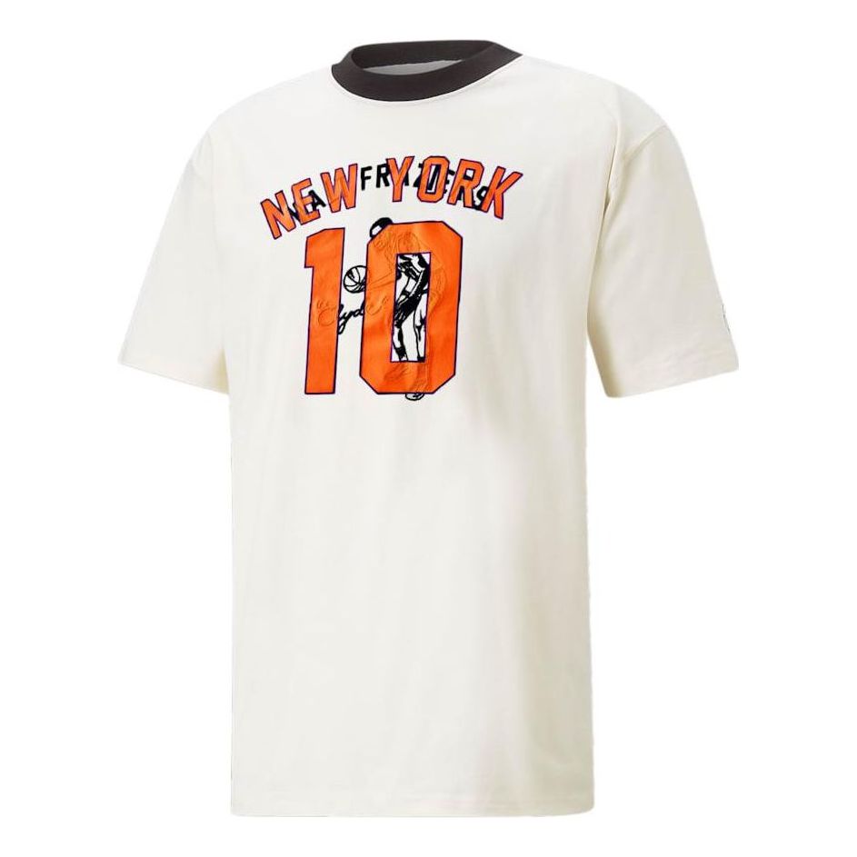 PUMA x Rhuigi Graphic Tee 'White Orange' 539505-65