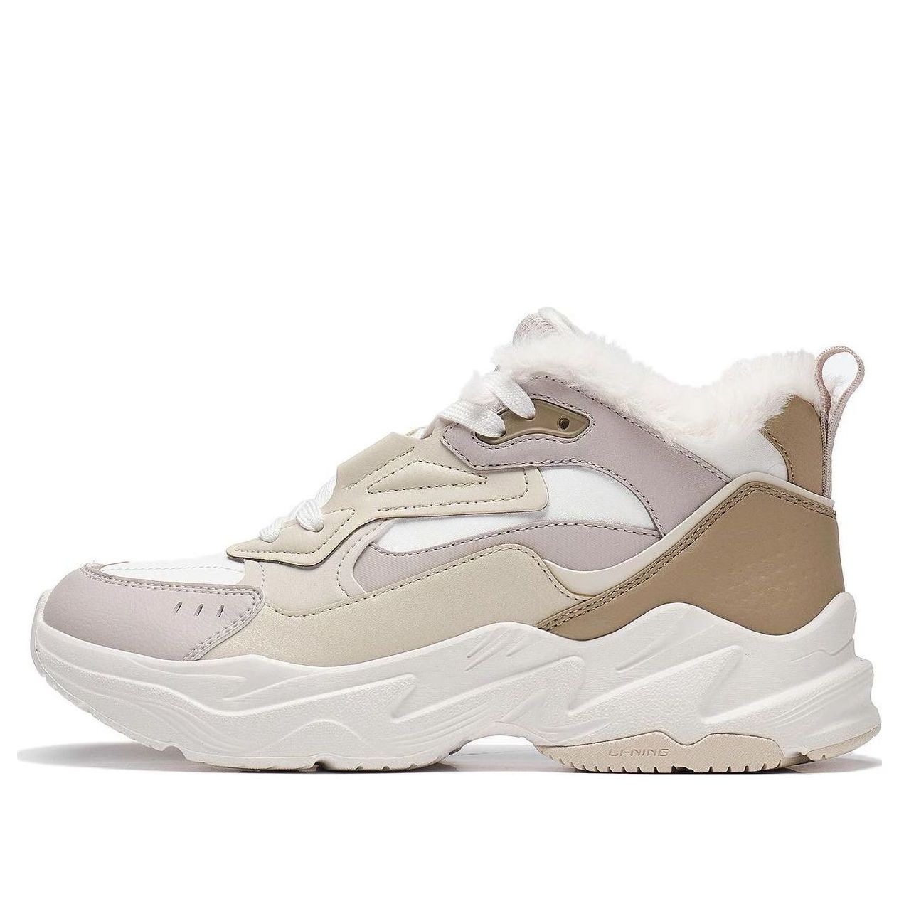(WMNS) Li-Ning Defender 'White Light Brown' AGLT128-3