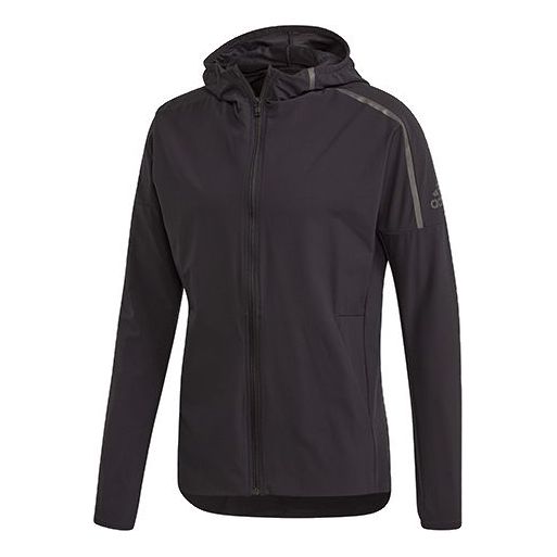 adidas Z.N.E. Jacket M Running Sports Hooded Jacket Black FJ6582
