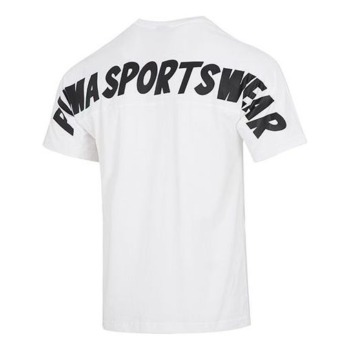 PUMA Slogan Sportswear Tee 'White' 537184-02