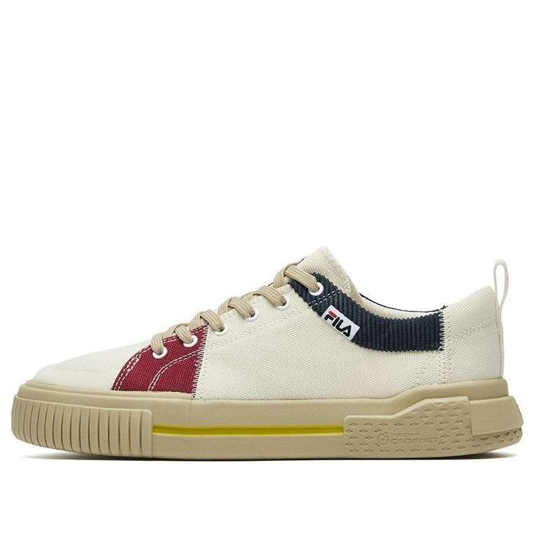 (WMNS) Fila Fusion Canvas Shoes 'White Blue Red' T12W135108FSN