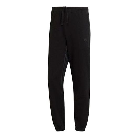 Men's adidas originals Cotton Drawstring Elastic Waistband Sports Pants/Trousers/Joggers Black HC2748