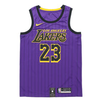 Nike NBA LeBron James City Version Jersey SW Fan Edition lakers 23 Purple AJ4618-510