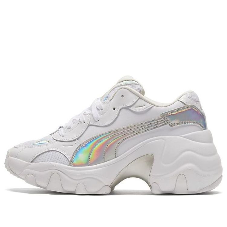 (WMNS) PUMA Pulsar Wedge 'Iridescent - White Silver' 385251-01