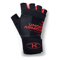 Under Armour Weightlifting Gloves 'Black Red' 1356688-001