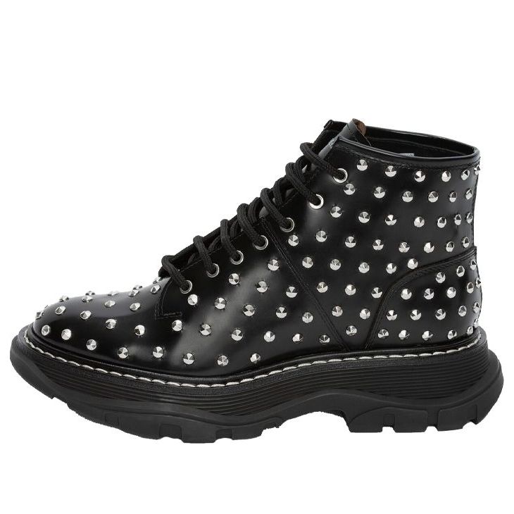 (WMNS) Alexander McQueen Ankle boots 'Black Studd' 595470WHQSG1090