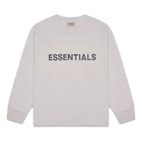Fear of God Essentials FW20 Long Sleeve Logo Tee 'Heather Oatmeal' 0125250500230260