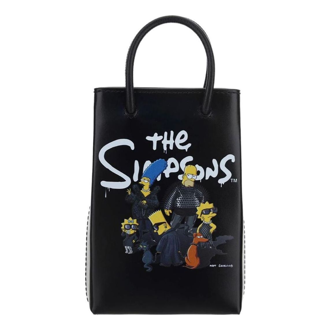 Balenciaga x The Simpsons Mini Shopping Bag 'Black' 59382623VBN1000
